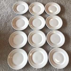 Creamy Saucer Plate Set